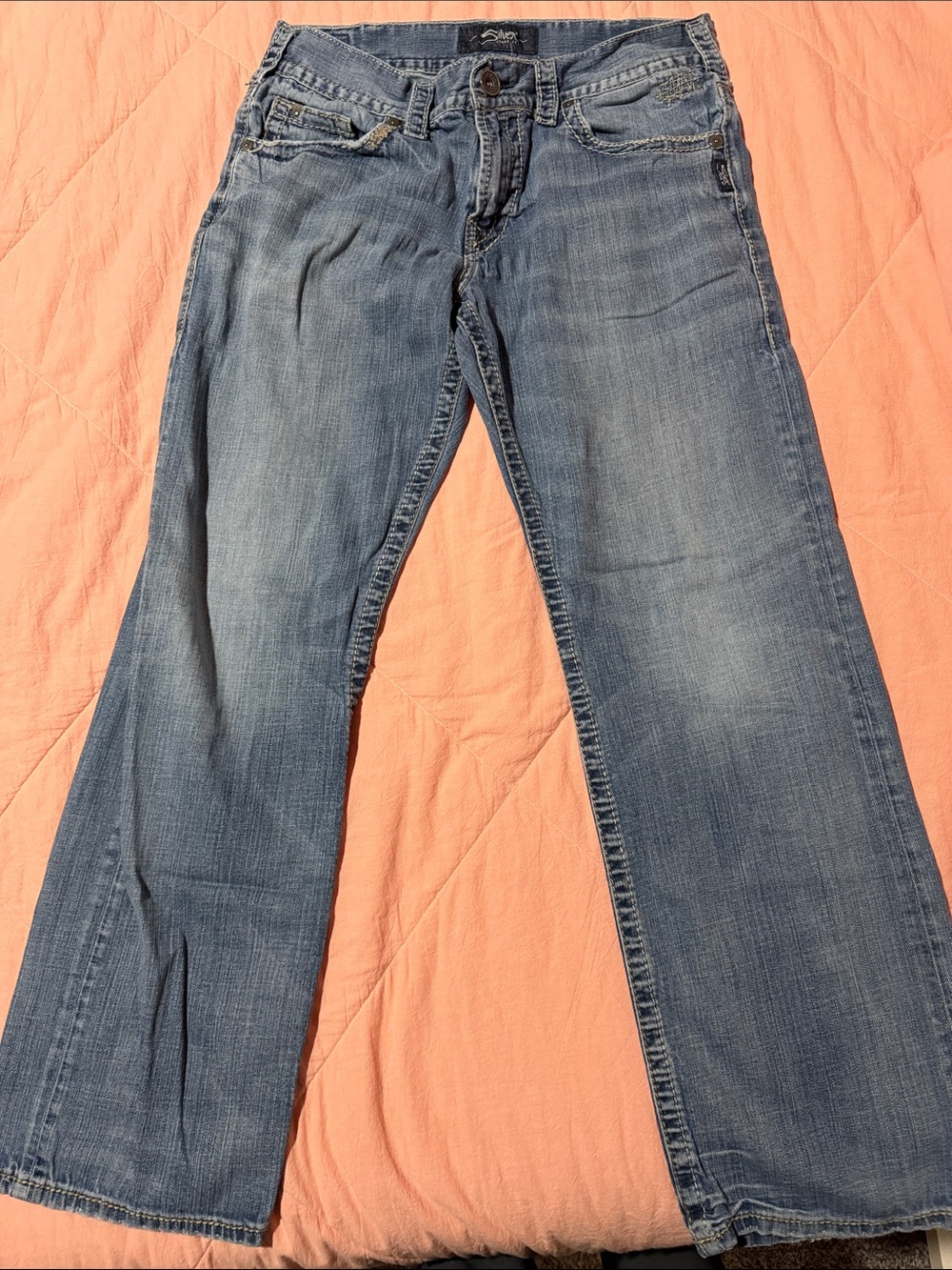 Silver Jeans Men's Light Blue Flare Denim